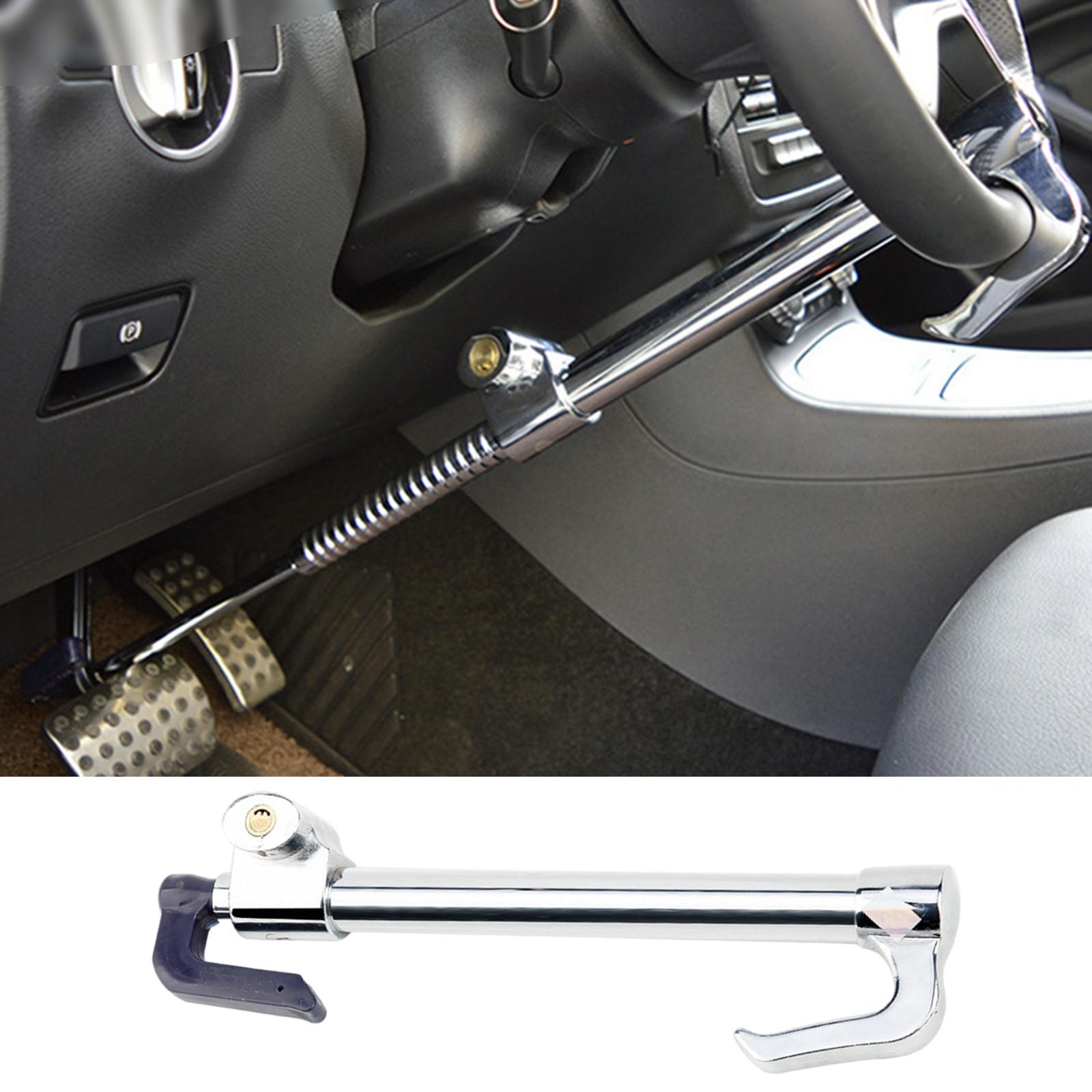 Universal Steering Wheel Lock, Anti Theft, Retractable, for SUV Vehicles Car Truck