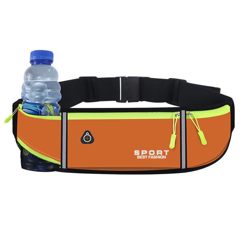 Buylor Sport Taille Verpakking Vrouwen Mannen Running Belt Heuptas Waterdicht Fanny Pack Portemonnee Mannen Pouch Riem Draagbare Telefoon Houder gym: orange 1