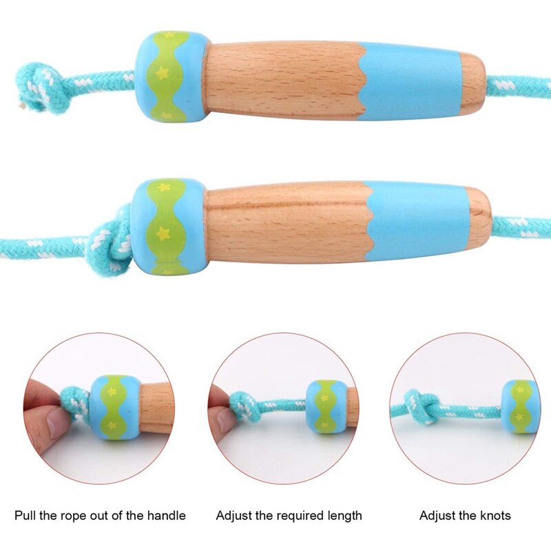 Jump Rope Kids,Adjustable Cotton Braided Fitness Skipping Rope Best for Boys and Girls Fitness Training/Exercise