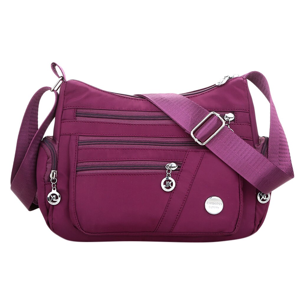 Aelicy Vrouwen Handtas @ @ Nylon Casual Waterdichte Dames Schoudertassen Reizen Grote Meisjes Tas Bolsa Feminina Bolsos Mujer: Paars