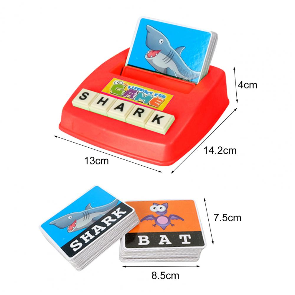Educational Toys 1 Set Letter Game Machine Educational Hand-eye Coordination Alphabet Spelling Letter Game Toy for Kindergarten