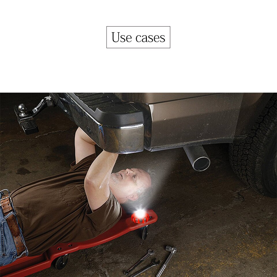 15 luces Led de emergencia para coche, luces de advertencia para carretera, luces nocturnas, faro para carretera con disco rojo y azul, luz Led para policía o carretera