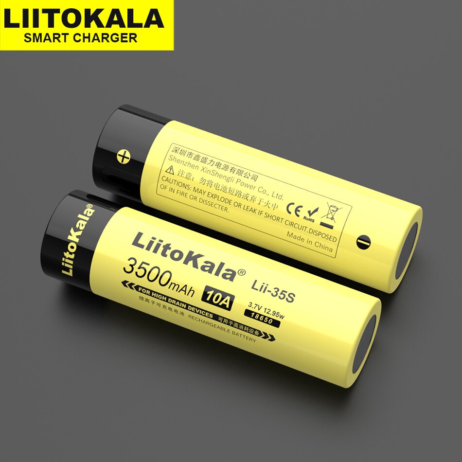 LiitoKala 18650 bateria Lii-35S Lii-31S 3.7V Li-jon 3500mAh 3100mA akumulator robić urządzeń wysoki odpływ.