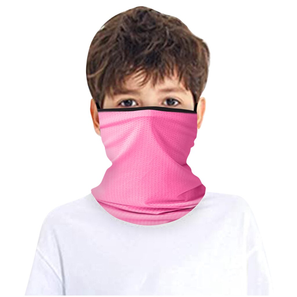 25#  kinder rave bandana sjaals nekwarmer buis hoofddeksels voor jongens en meisjes gezichtssjaal buitensporten halve gezichtsfiets sjaal