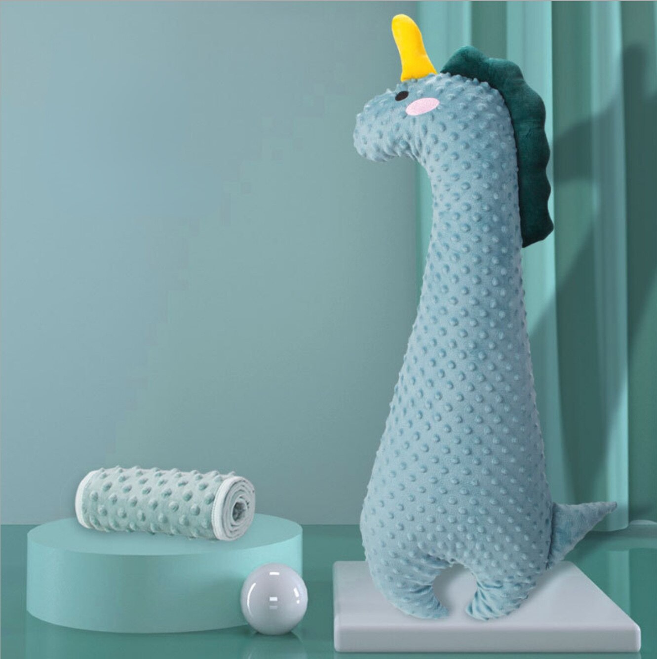 Escape de avión grovel, almohada de tiro blanco grande, Ganso, bebé, confort de remisión infantil, almohada de enfermería cólica, decoración de habitación: green