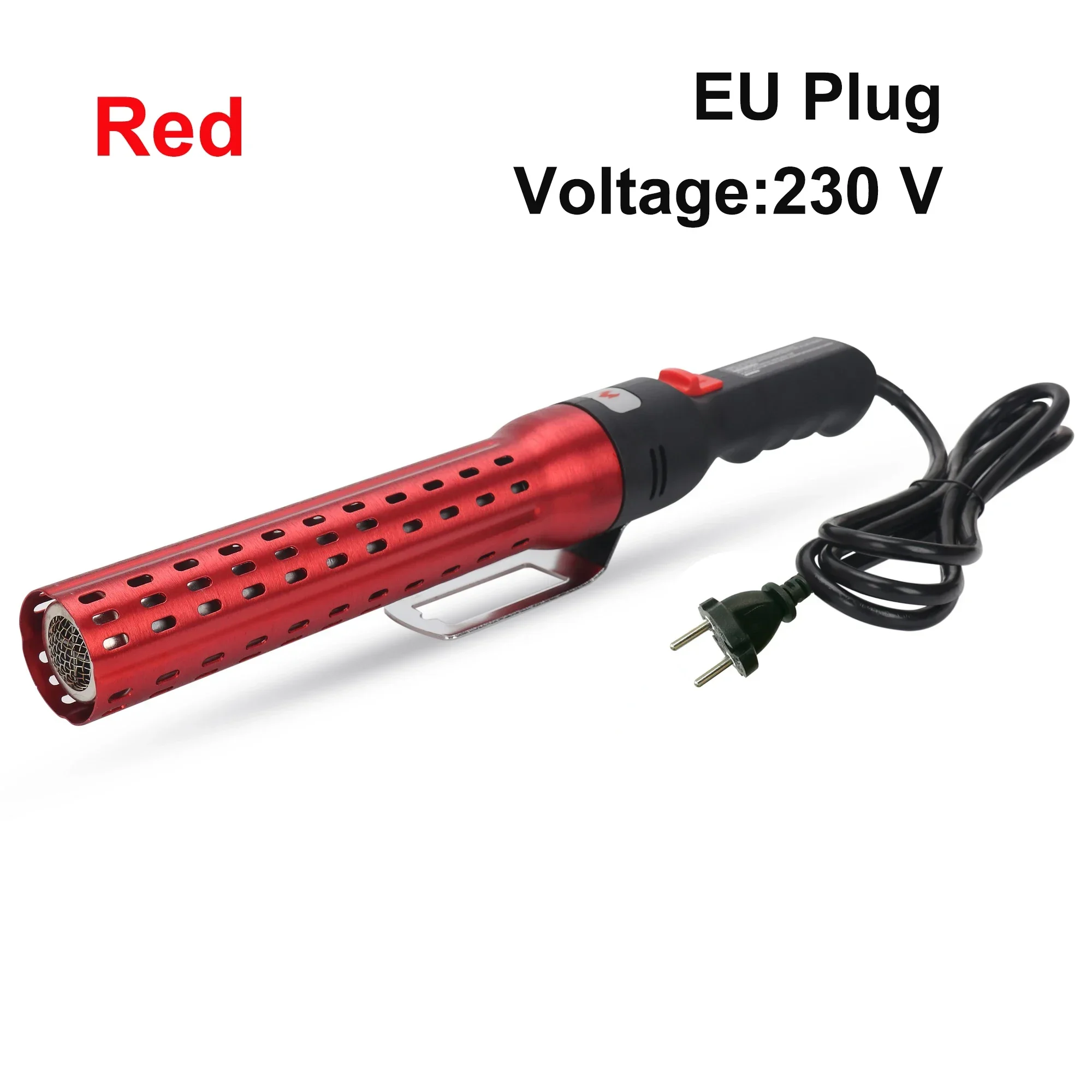 Electric BBQ Starter Charcoal Lighter Accessories EU Plug 230V Kamado Grill Charcoal Starter Barbecue Tool Fireplace Barbacoa: Red
