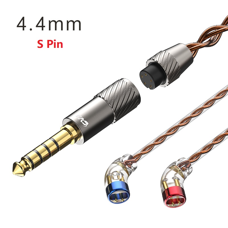 CVJ VS400 OFC Cable de Audio mejorado 400 núcleos auriculares Cable HIFI de Metal 2,5/3,5/4,4mm/Tipo C/enchufe relámpago 2 pines S para auriculares: Olive