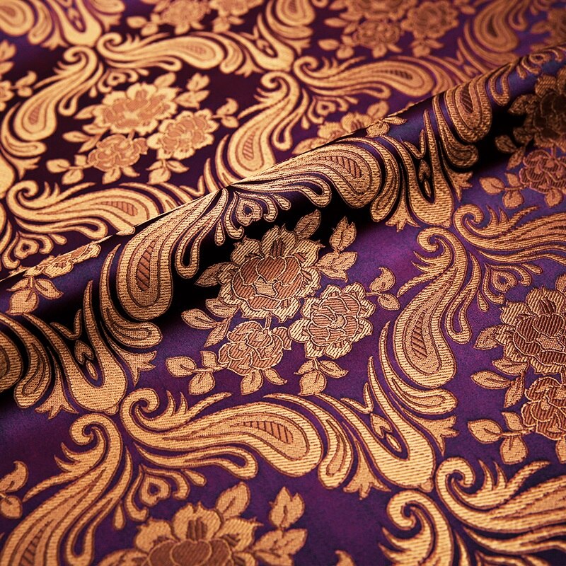 Sidentyg brokad jacquard klädsel för att sy cheongsam och kimono klänning av gör-det-själv-material: 5