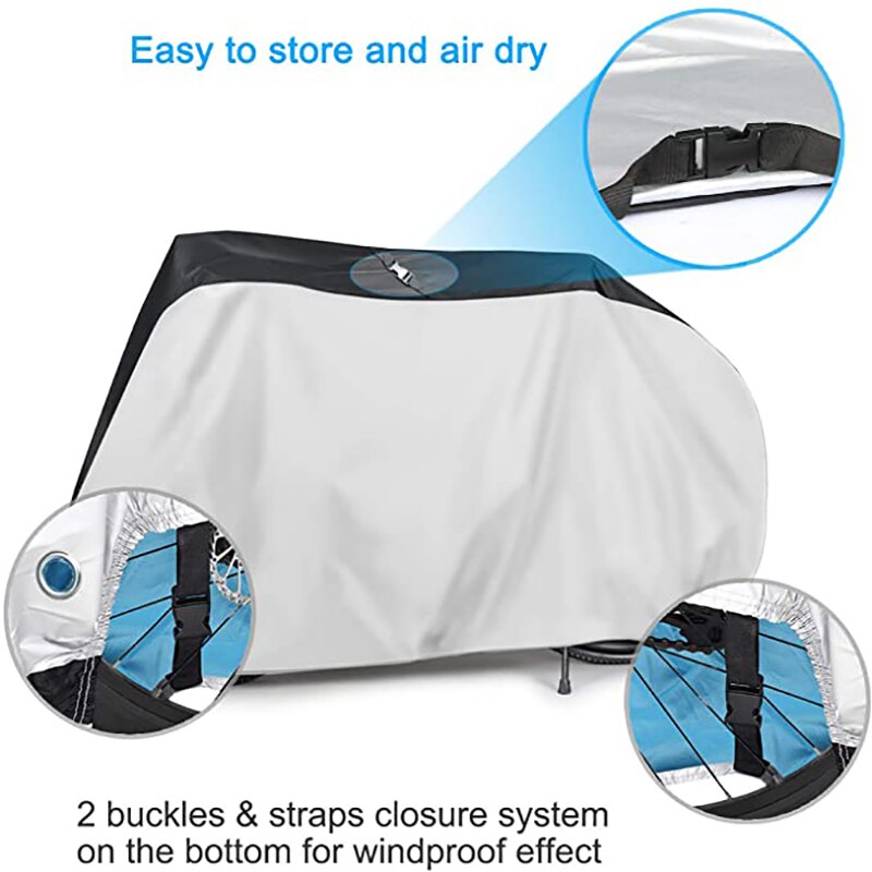 Fiets Beschermhoes S-XL Size Waterdichte Motor Fiets Cover Stofdicht Uv Beschermende Outdoor Fietsen Fiets Regenhoes