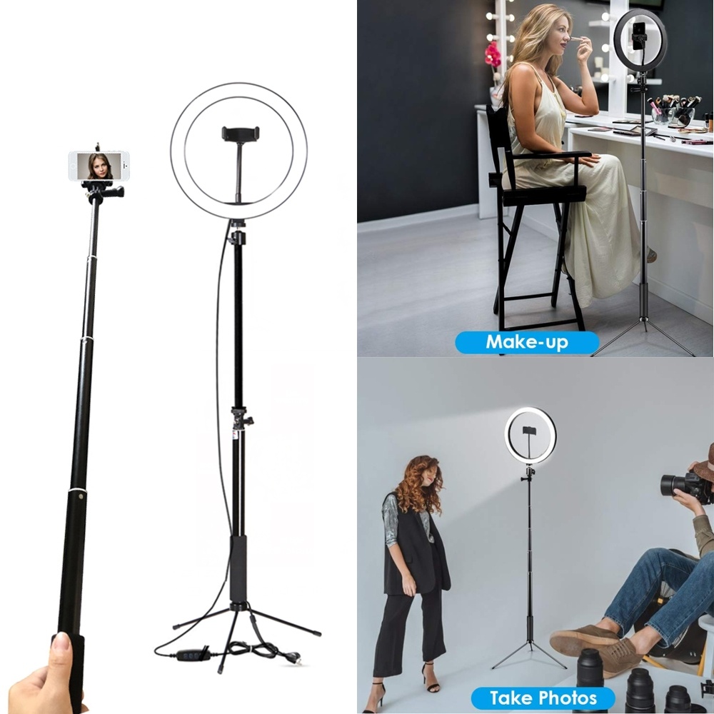 Yidoblo Dimbare 22'inch 55cm 100w FS-640II LED Ring Light Fotografie Verlichting met Afstandsbediening voor Selfie YouTube Live Streaming