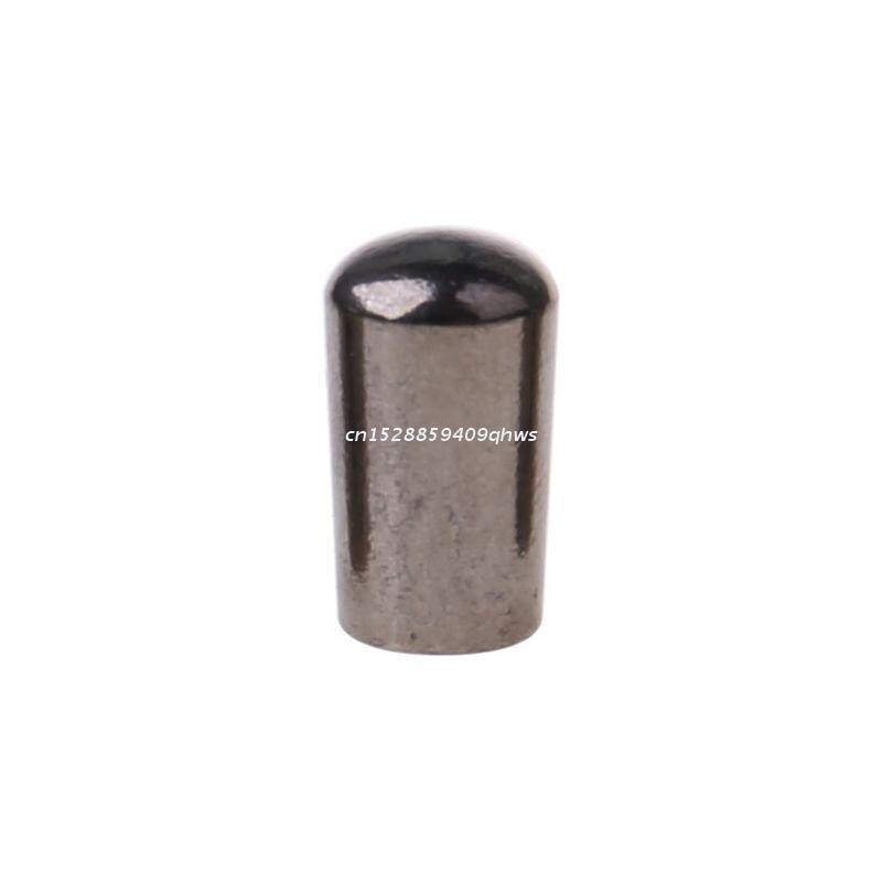 intern Faden 3.5mm Messing elektrisch Gitarre Umschalten Schalter Knöpfe Spitze Taste: Schwarz