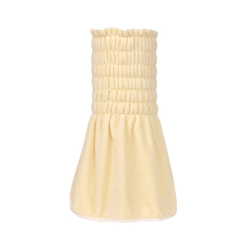 Superior nueva Franela suave forma de falda Bellyband panza cubierta para interior invierno cálido grueso niños ropa de dormir: Amarillo