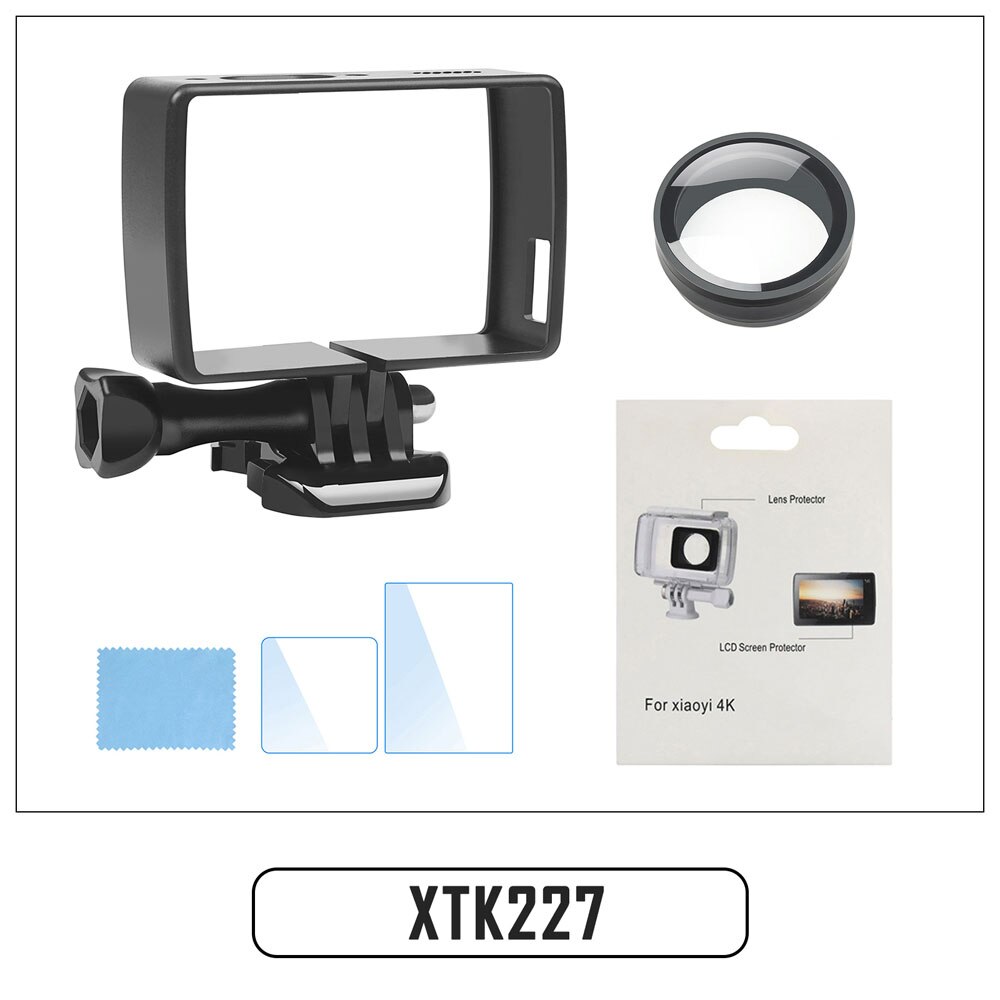 SHOOT Standard Protective Frame Case for Yi Lite 4K 4K+ Cam with Quick Release Buckle and Thumb Screw Mount For Yi 4K Accessory: XTK227