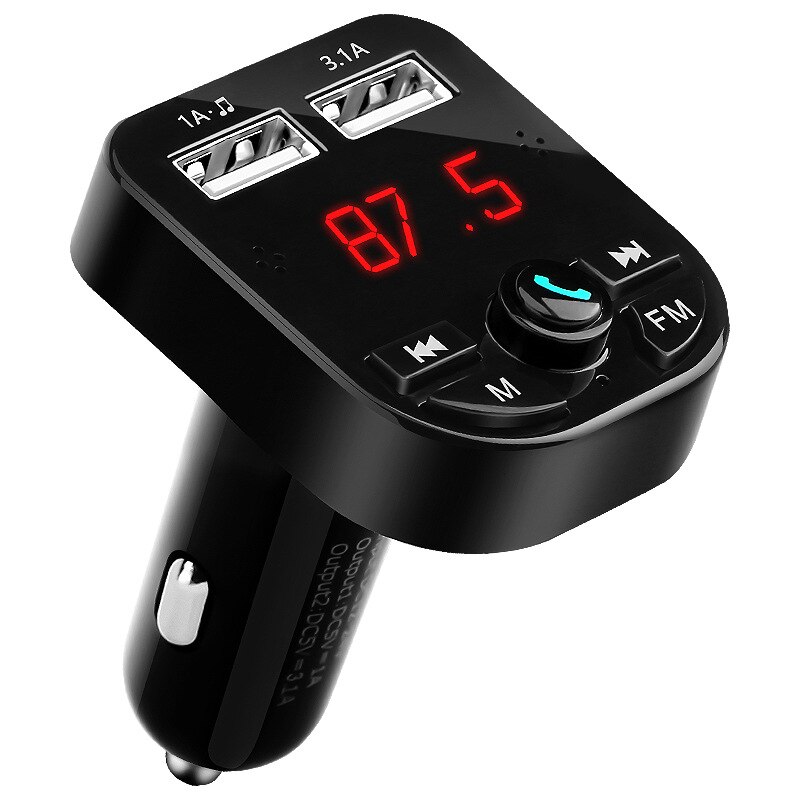 FM Transmitter Bluetooth Handsfree Car Kit Met USB Oplader En MP3 Speler - T11