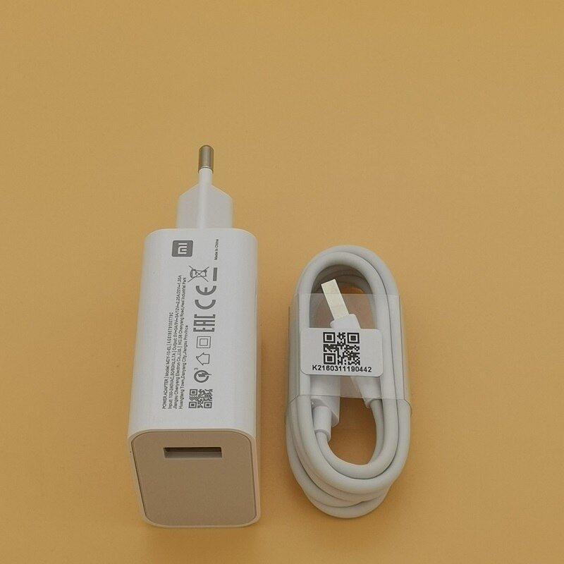 XIAOMI 27w Fast Charger QC4.0 Quick Turbo Charge Adapter USB Type C Cable for Mi 9 9se 8 9T Pro Redmi K20 Note 9S 8T 7 8 Pro