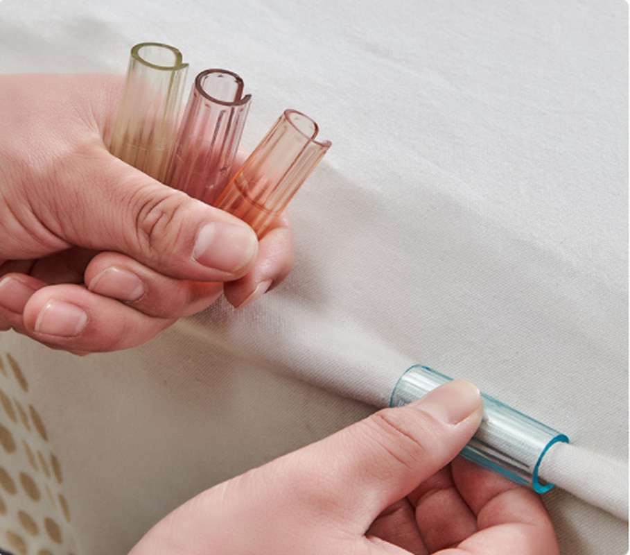 12 pièces/lot drap de lit pince matelas pinces attaches vêtements chevilles couverture support antidérapant fixation pince supports pinces