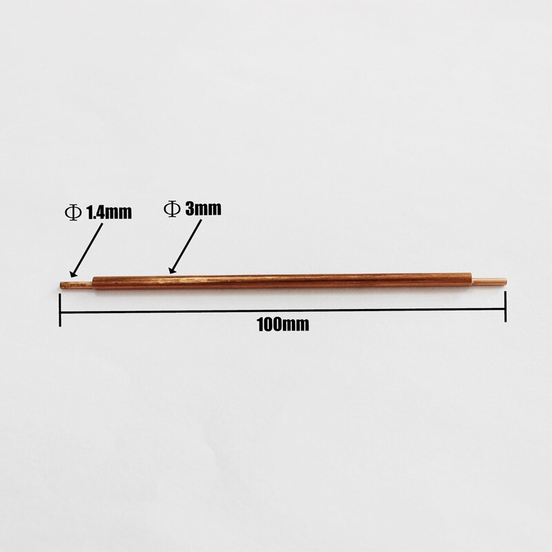 3X100 Mm Punt Diameter 1.4 Mm/1.8 Mm Spot Lassen Staven Naalden Aluminiumoxide Koper Lasdraad Elektroden voor Spot Lasser