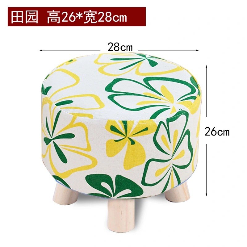Hause Sofa Runde Hocker Tuch Kunst Wohnzimmer Tee Tisch HüGel Holz Kreative Kleine Fuß Hocker Sattel freundlicher Hocker Bank: 08