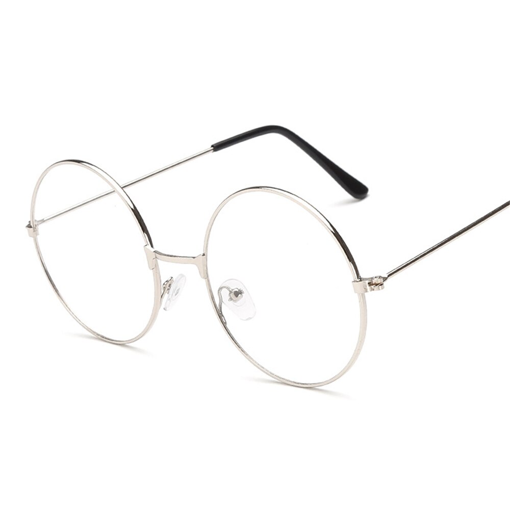 Klassieke Nerd Bril Frame Voor Kids Clear Lens Brillen Jongens Meisjes Brillen Optische Bril Kind Retro Ronde Bril: sliver