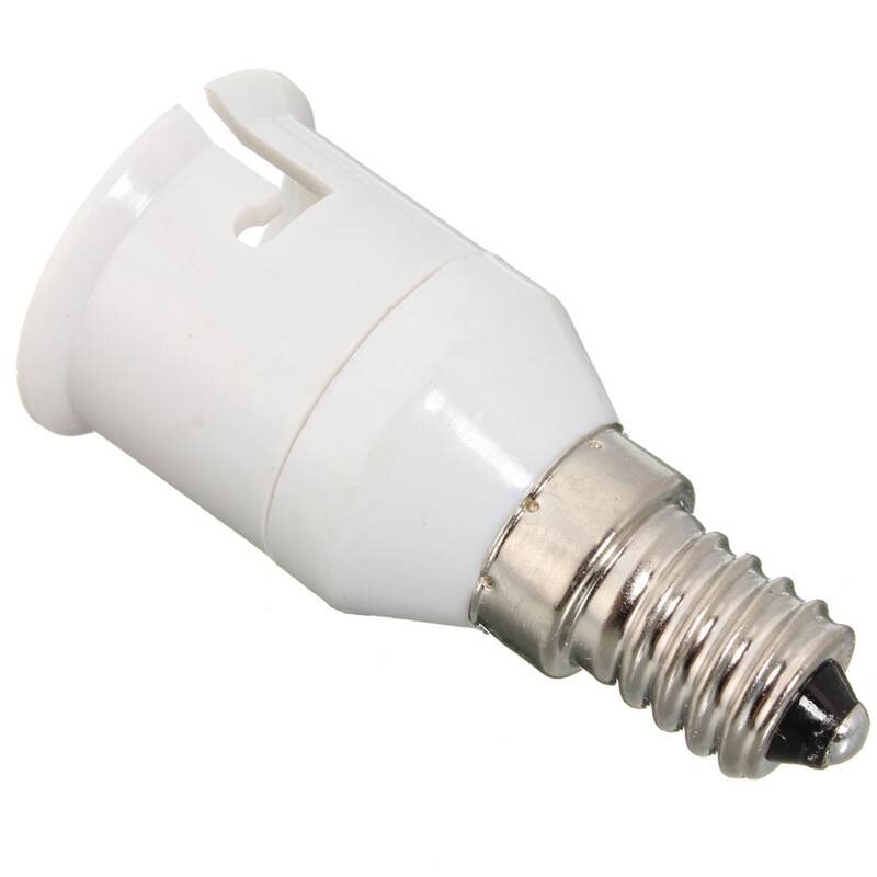 Conversie Lamphouder Converter Adapter E14 Naar B22 Lampvoet Socket LED Gloeilamp Lampvoeten 220-230 V wit