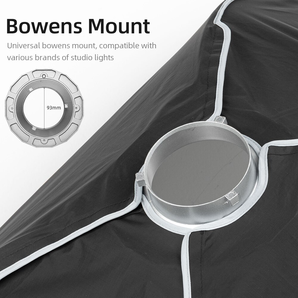 AMBITFUL 24"x 35" 60 x 90cm Softbox with Bowens or Profoto or Elinchrom Mount Softbox for Studio Strobe Flash Light