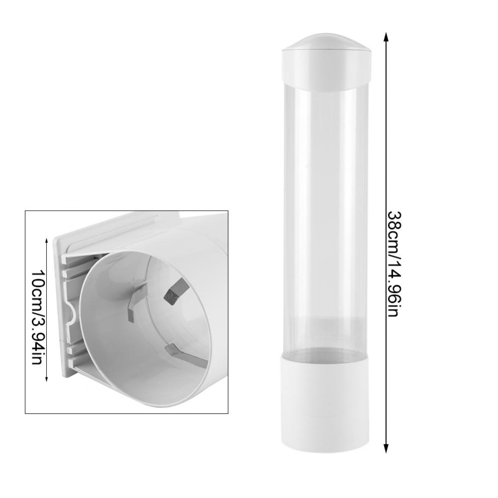 Antidamm pappersmugg dispenser plasthållare 7.5cm 50 koppar praktisk behållare köksredskap