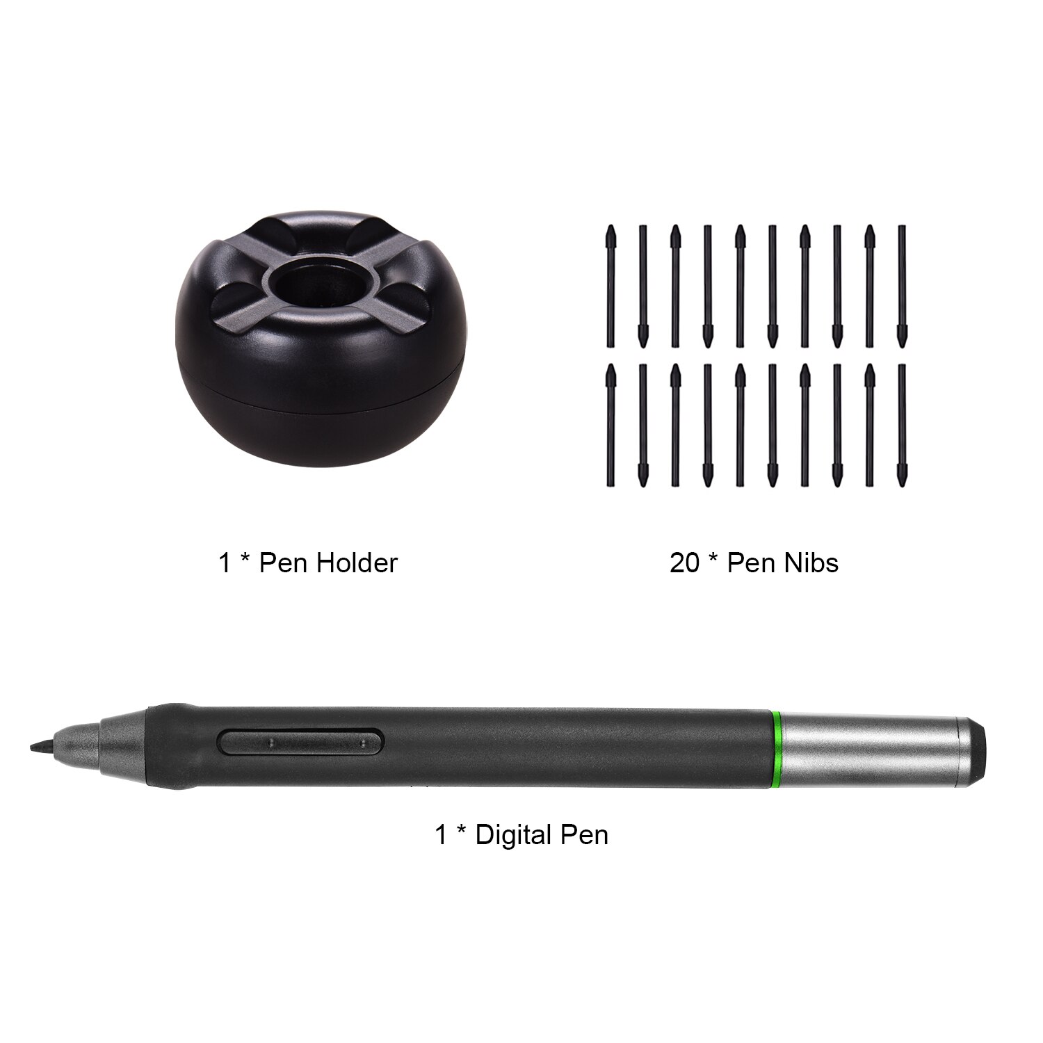 UGEE P50SD bolígrafo de dibujo recargable Stylus con Cable de carga USB para tableta UG1910B/ UG2150/ HK1560