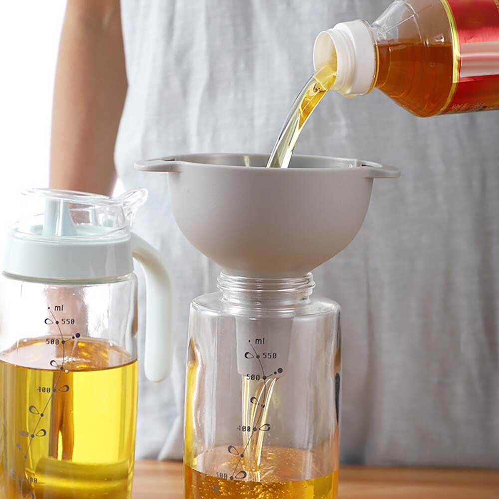 Four In One Multi-Function Funnel Set Small Medium Large Liquid Funnel Plastic Oil Funnel Kitchen Tool Set