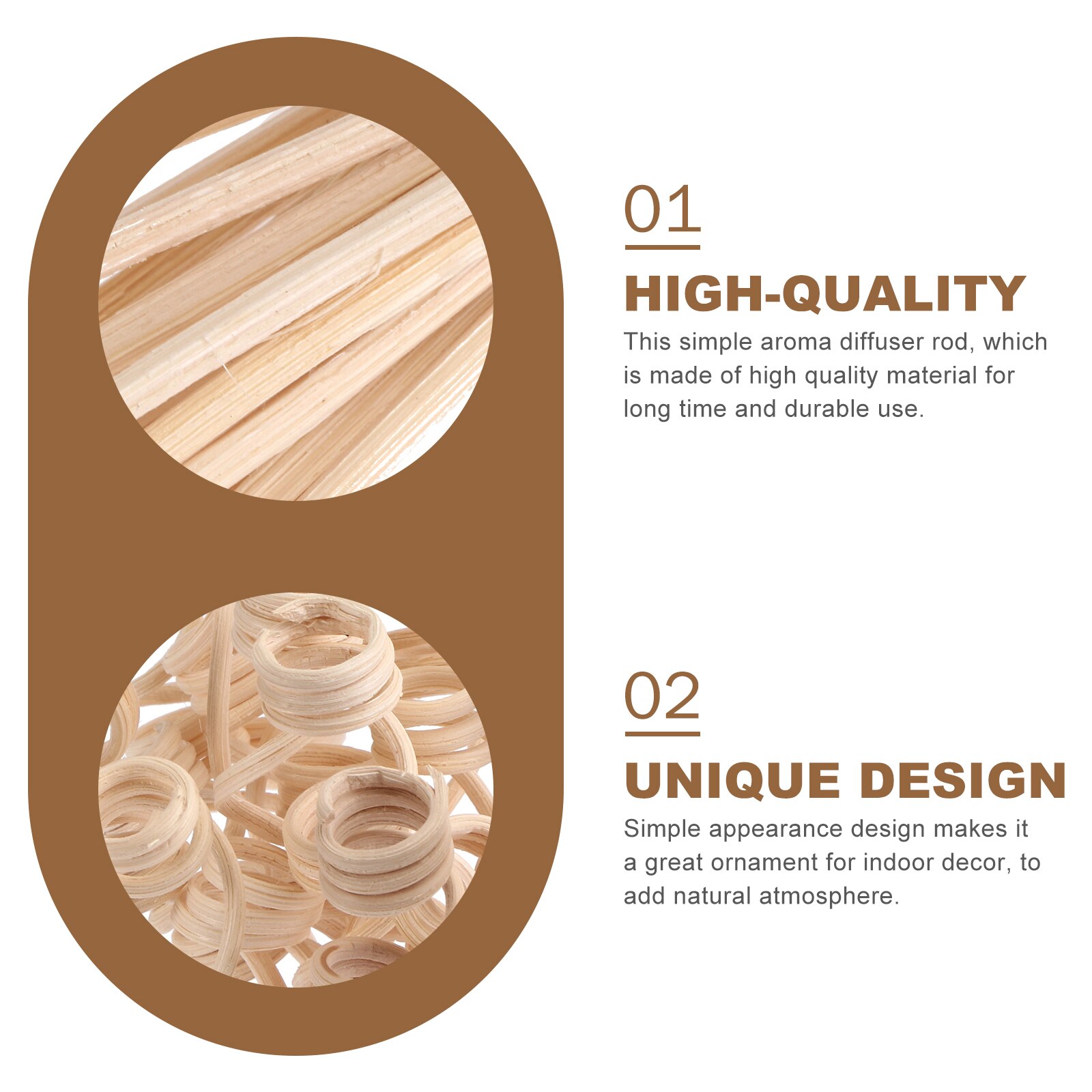 20pcs Reed Diffuser Replacement Stick Fragrance Aroma Oil Diffuser Rattan Rod Sticks Air Freshener Home Decoration