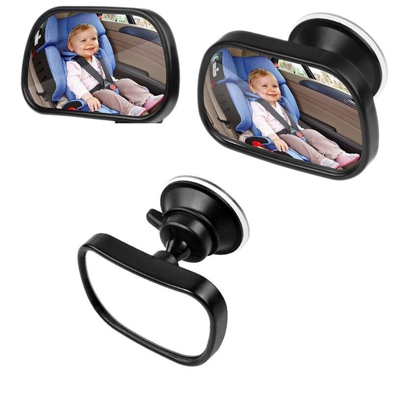 2 In 1 Mini Veiligheid Auto Achterbank Baby View Spiegel Verstelbare Baby Achter Bolle Spiegel Auto Baby Kids Monitor auto-Styling