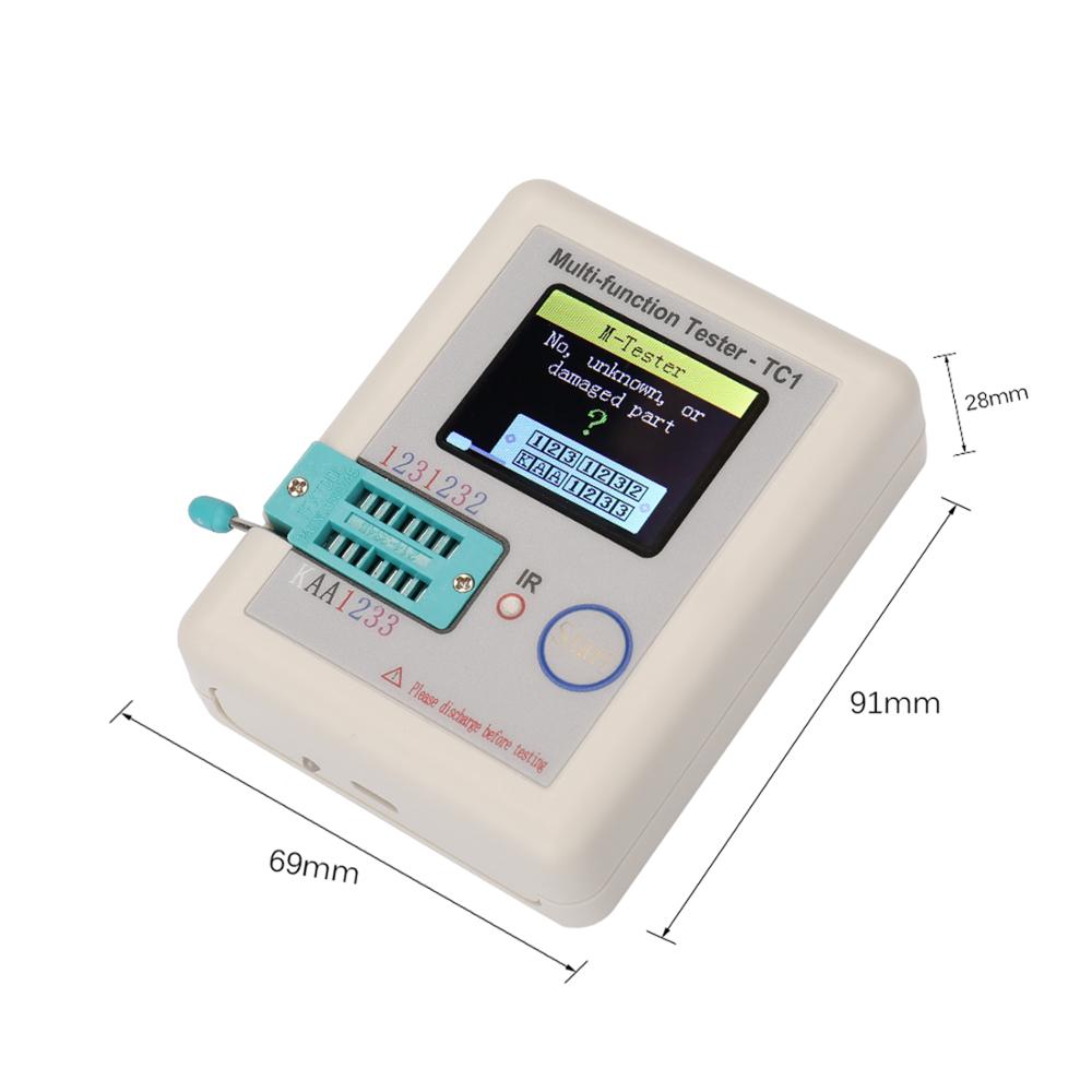 Transistor Tester NPN PNP Transistor FET Diode Resistance Inductance Capacitance SCR Battery Automatic Measurement Detector