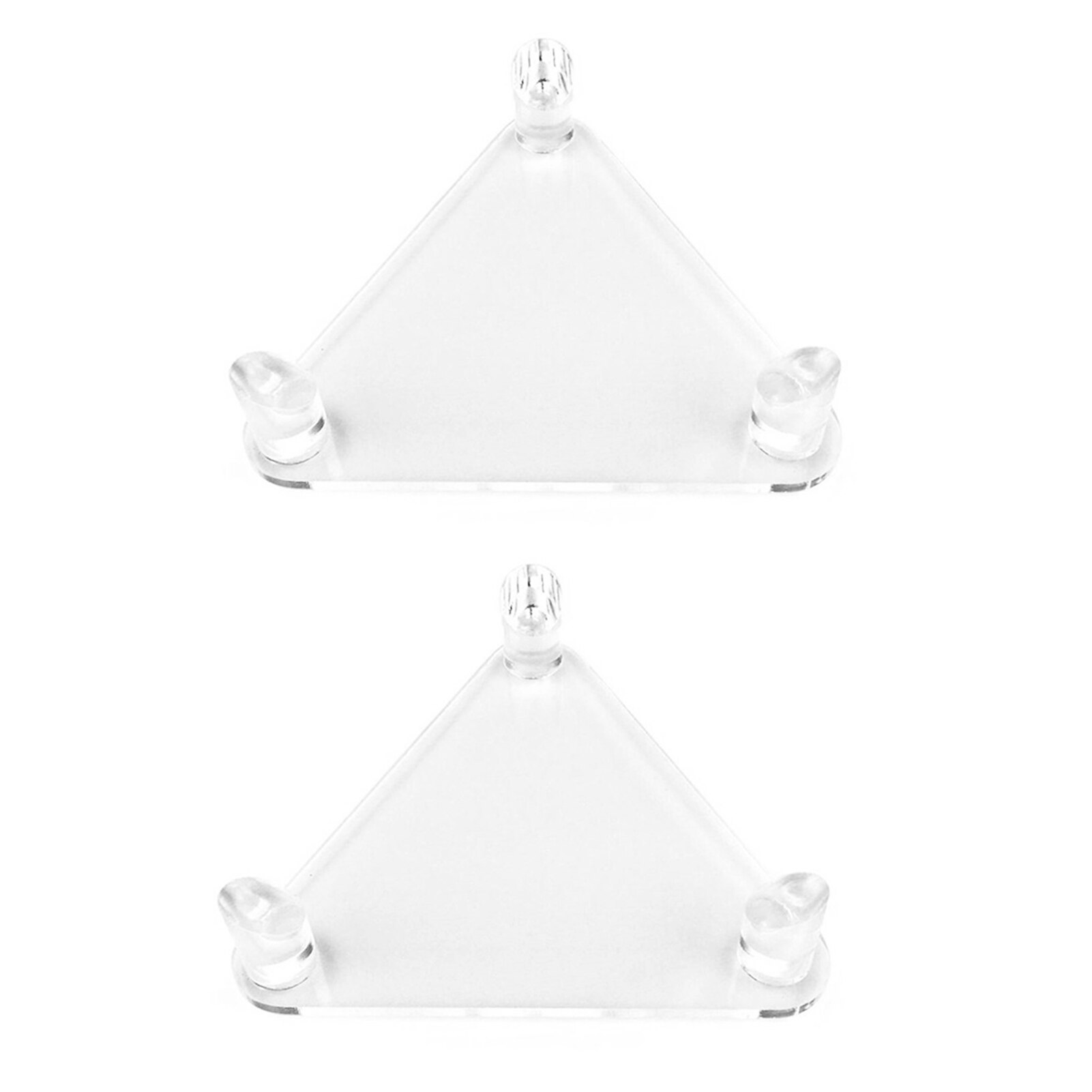 2 pieces acrylic ball holder display stand waterproof heavy duty basketball football triangle universal home keepsakes easy clean