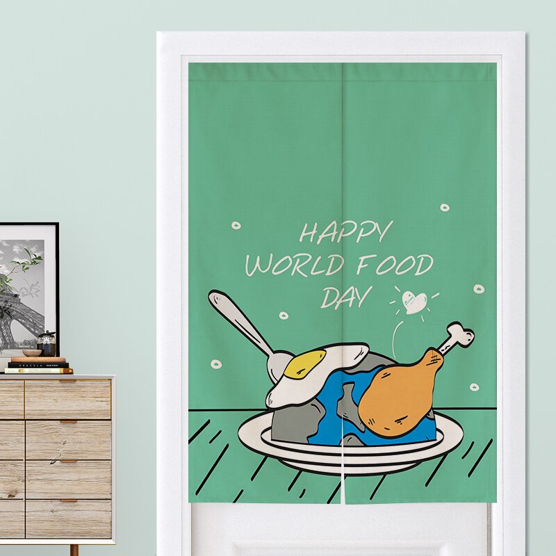 Pohjoismainen oviverho väliseinä koristelu keittiön verho wc puoliverho japanilainen verho noren feng shui oven verho: 5