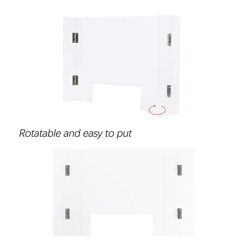 2.5MM Clear Sneeze Guard Shield Protection Safety Counter Top Perfection Reception Counter Side Office Reception