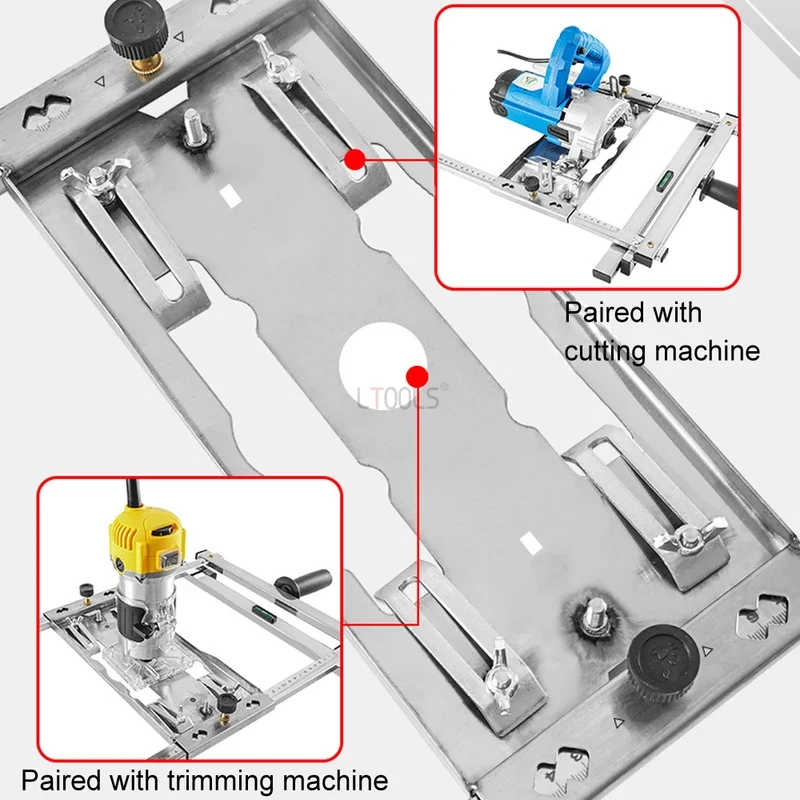 Houtbewerking Randgeleider Elektriciteit Cirkelzaag Snelle positionering Steunplank Snijmachine Houtbewerking Router Werktuigmachines