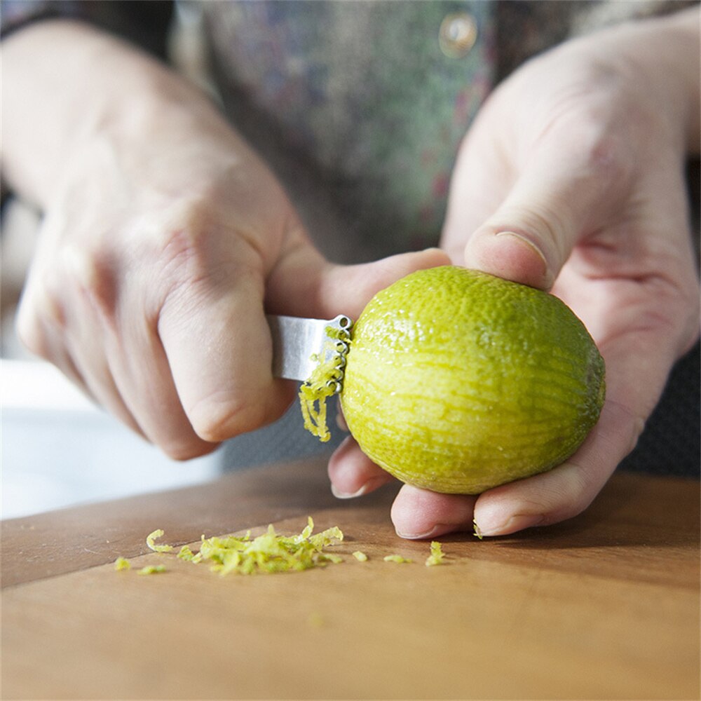 Roestvrij Staal Citroen Zester Rasp Keuken Gadgets Citrus Fruit Rasp Groenten Fruit Dunschiller Keuken Dunschiller Tool Draad Schraper