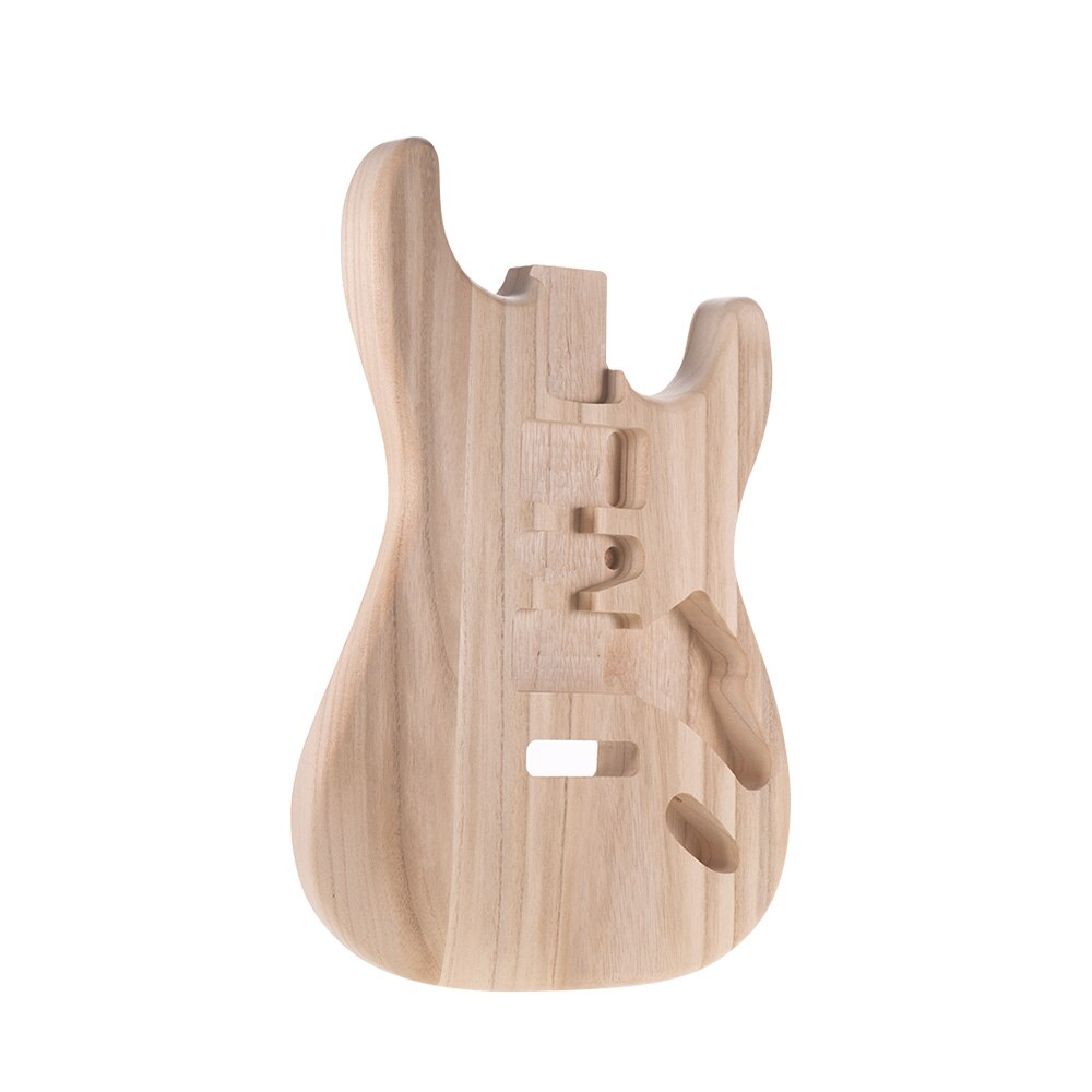 Guitar Blank Basswood DIY Electric Guitar Unfinished Body Guitar Barrel Blank Basswood Guitar Body Replacement Parts