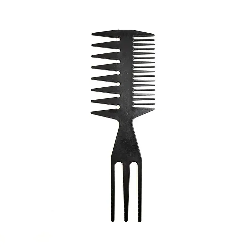 Double Side Tooth Combs Fish Bone Shape Hair Brush Barber Hair Dyeing Cutting Coloring Brush Man Hairstyling Tool