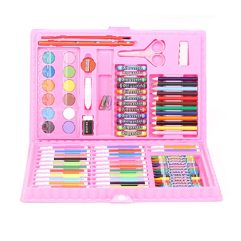 Newly 42/86pcs Count Non Toxics Crayons Set Easy to Hold Color Pen Safe for Children Kids Boy Girl