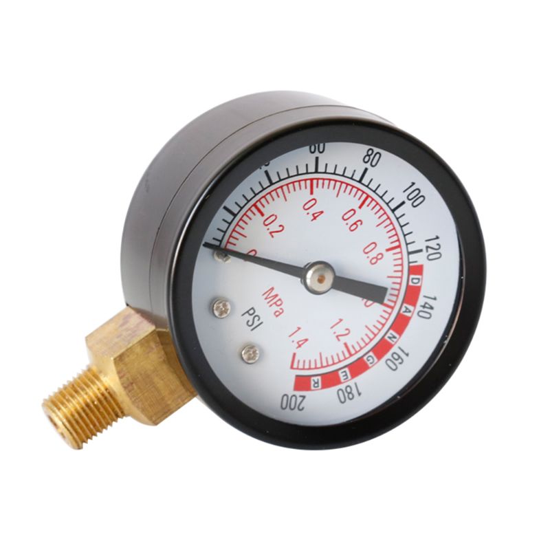 0-200 PSI Pressure Gauge Air Gauge for Air Tank 1/8&quot; NPT Bottom Mount 0-1.4 Mpa