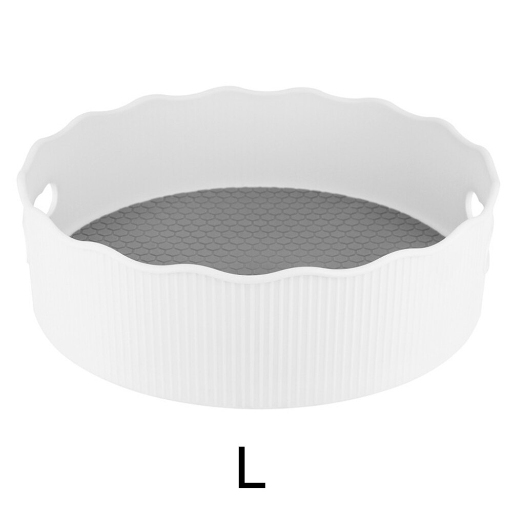 Kitchen Storage Food Organizer Condiment Holder Cooking Oil Revolving Large Capacity ABS Rack Makeup Home Lazy Turntable