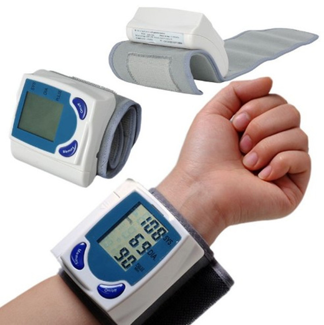 Digitale Lcd Pols Bloeddrukmeters Meter Gezondheidszorg Heart Beat Rate Pulse Maatregel Tonometer Bloeddrukmeters