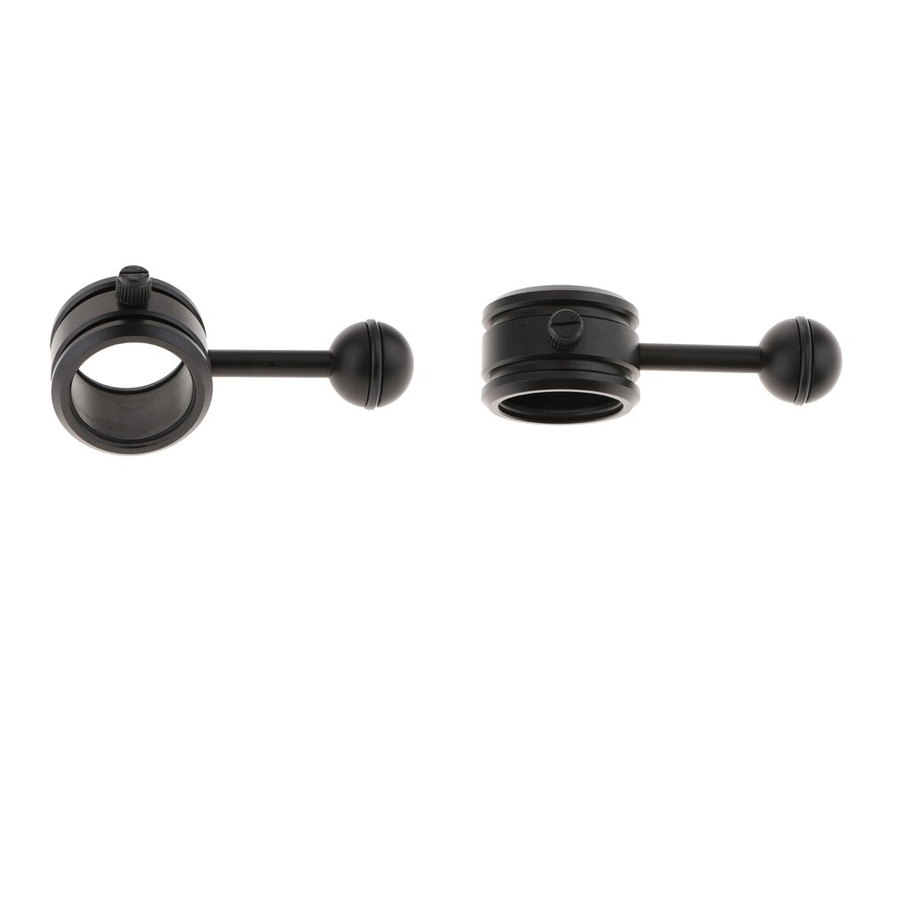 2xuniversal bola joint bracket mergulho tocha para fotografia luzes de vídeo braço