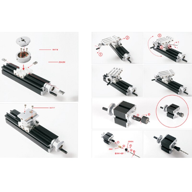 Cross Slide Longitudinal Slide Block for Mini Lathe Feeding Relieving Axis Feed Release Axis