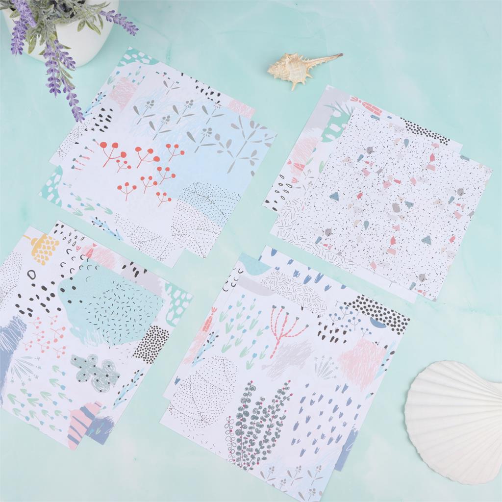 Scrapbook Papers Decorative Papers Double-Sided Patterns Printing Decorative Pap: Light Green