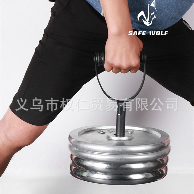 Fitness Kettlebell Handvat Voor Gewicht Platen 25/50Mm Home Gym Workout Oefening Ketel Bel Zware Stalen Dumbbel barbell Grip