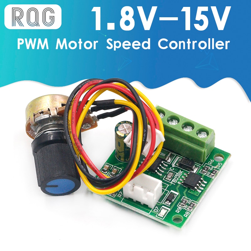 Pwm Motor Speed Controller Automatische Dc Motor Regulator Controle Module Lage Voltage Dc 1.8V Naar 15V 2A