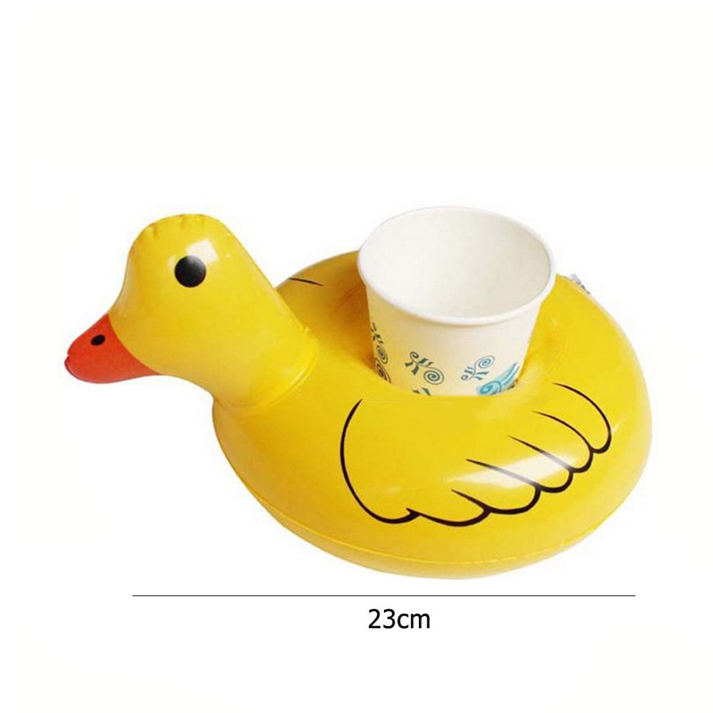 Dispositifs de flottaison jouet porte-boissons gonflable coco Coke support de verre eau Coke tasse boisson sièges partie radeau support: Jaune