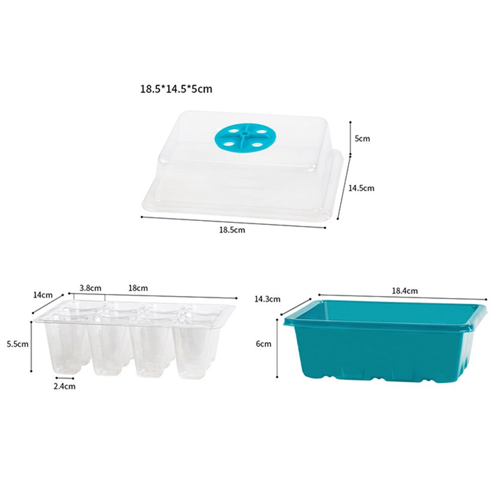 Nursery Plant Grow Box Plants Propagation Starter Transparent Lid Tray