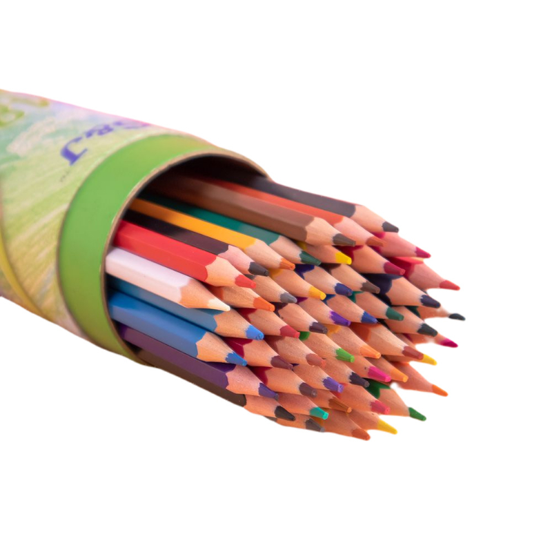 Juego de lápices de colores cilíndricos de 12/18/24 colores, suministros profesionales de enseñanza de arte para niños, dibujo de acuarela oleosa